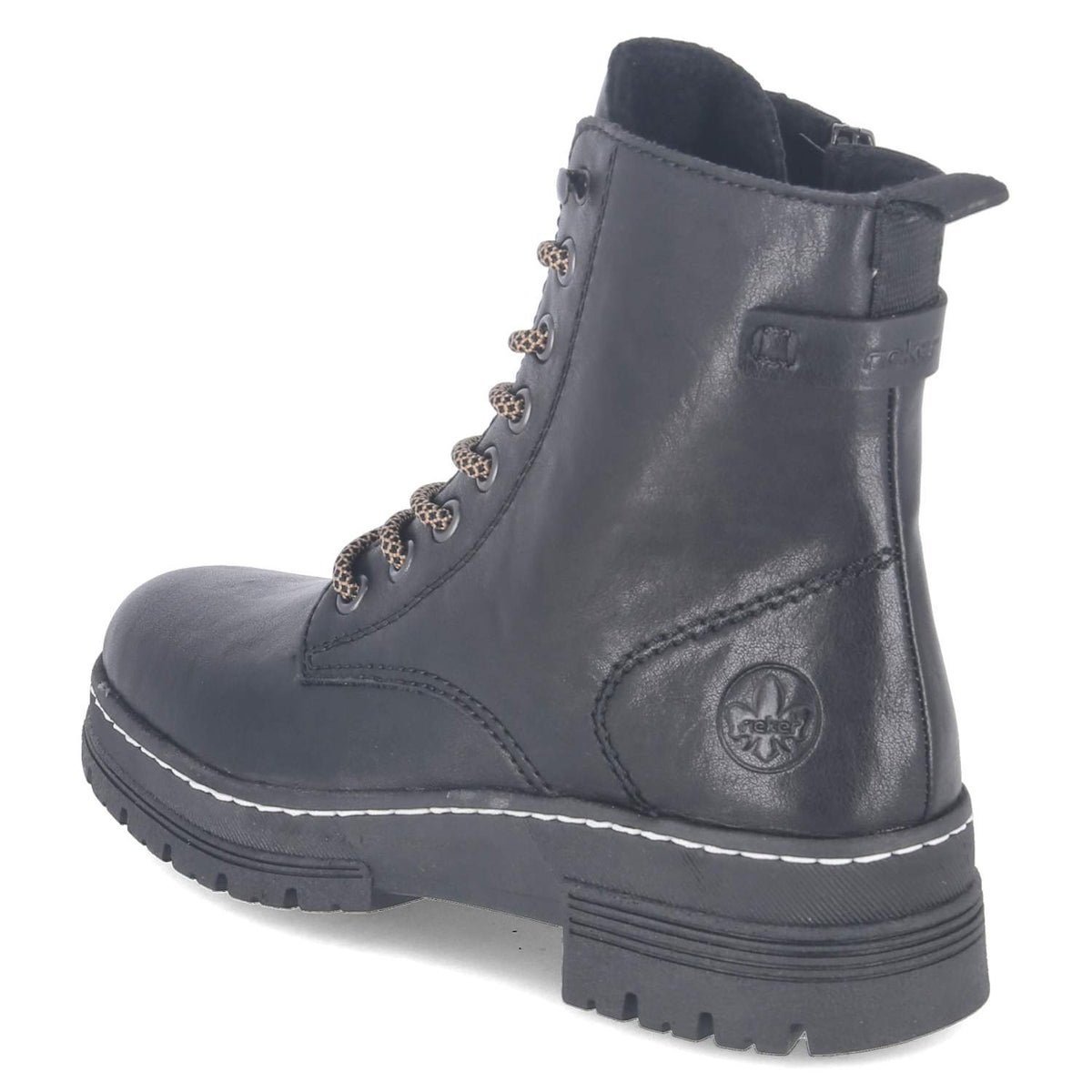 Schnürboots Schwarz