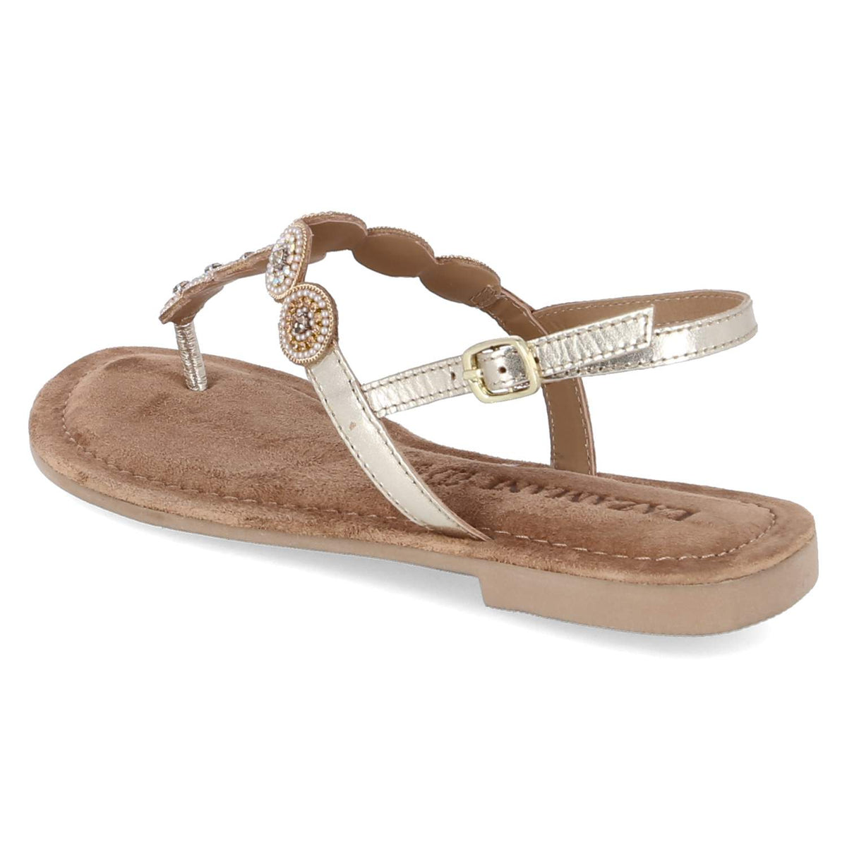 Zehentrenner-Sandalen Gold
