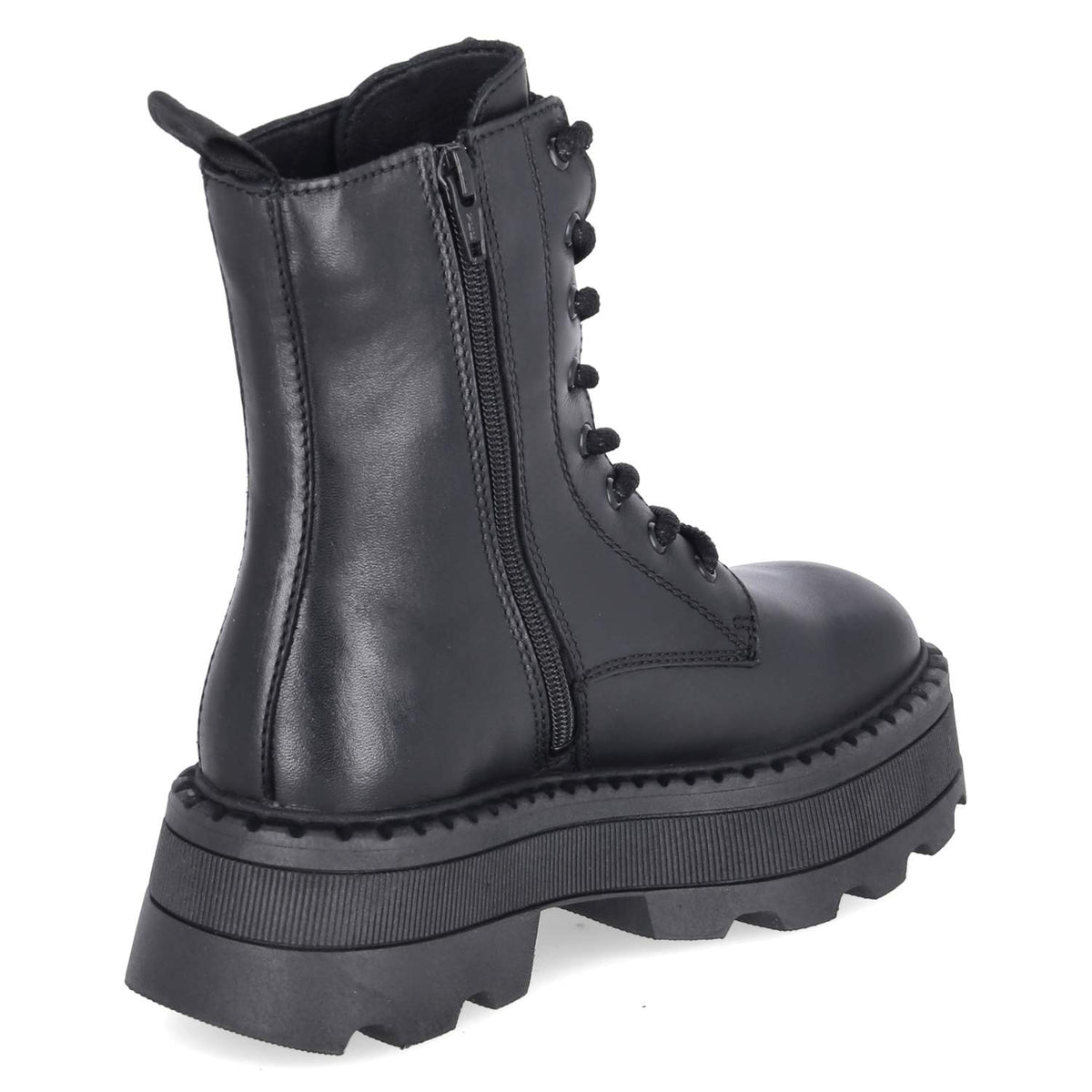 Schnürboots Schwarz