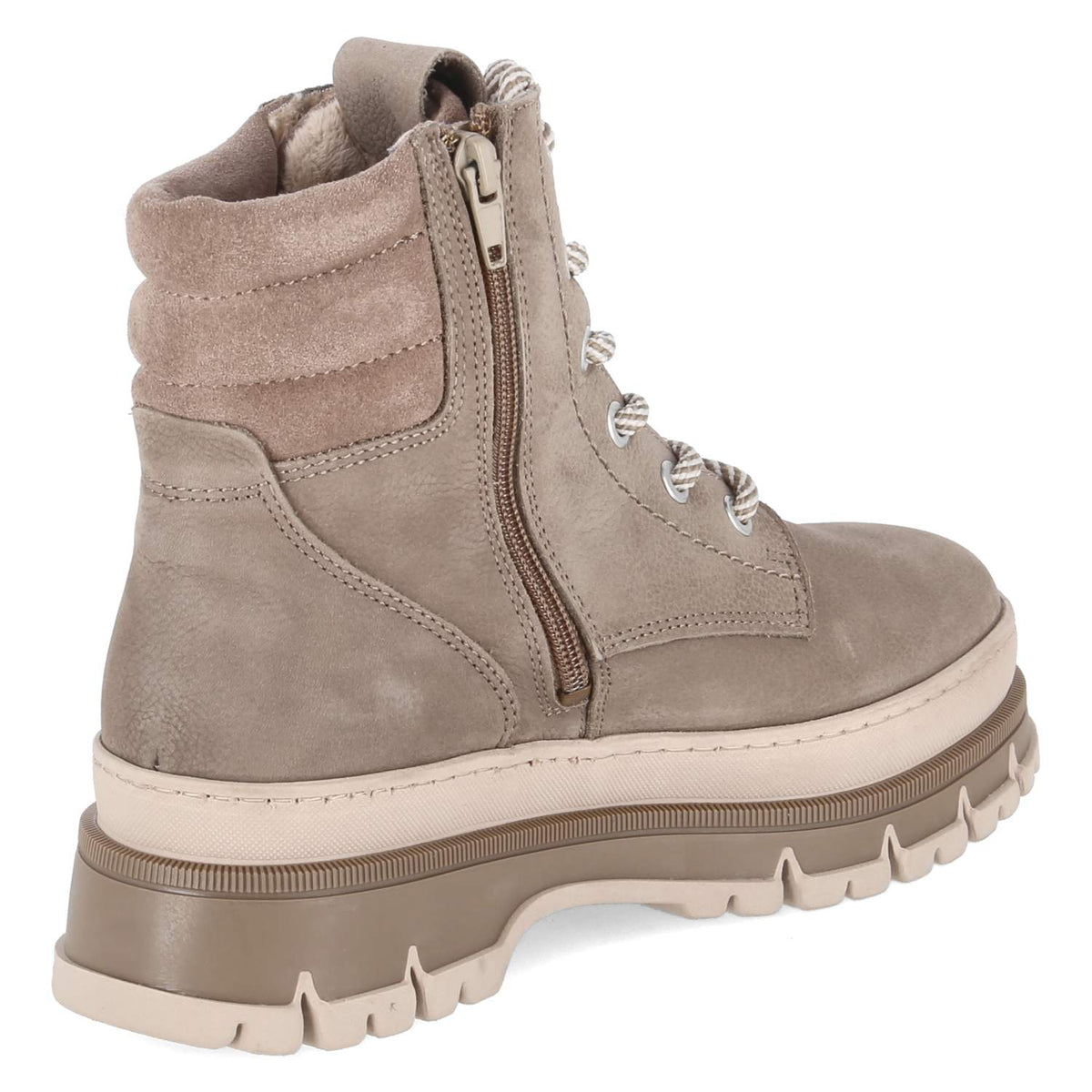 Schnürboots Taupe