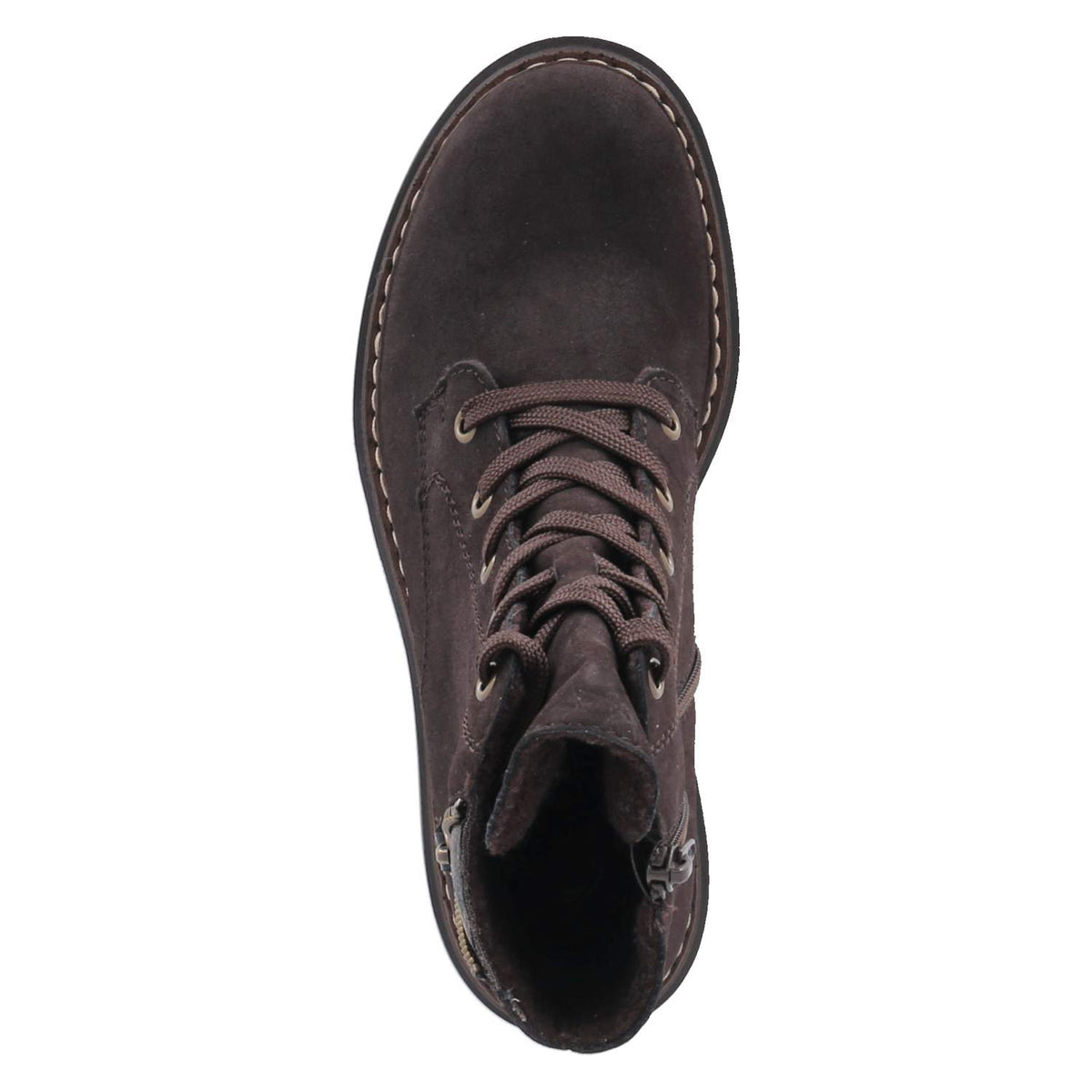 Schnürstiefeletten Braun