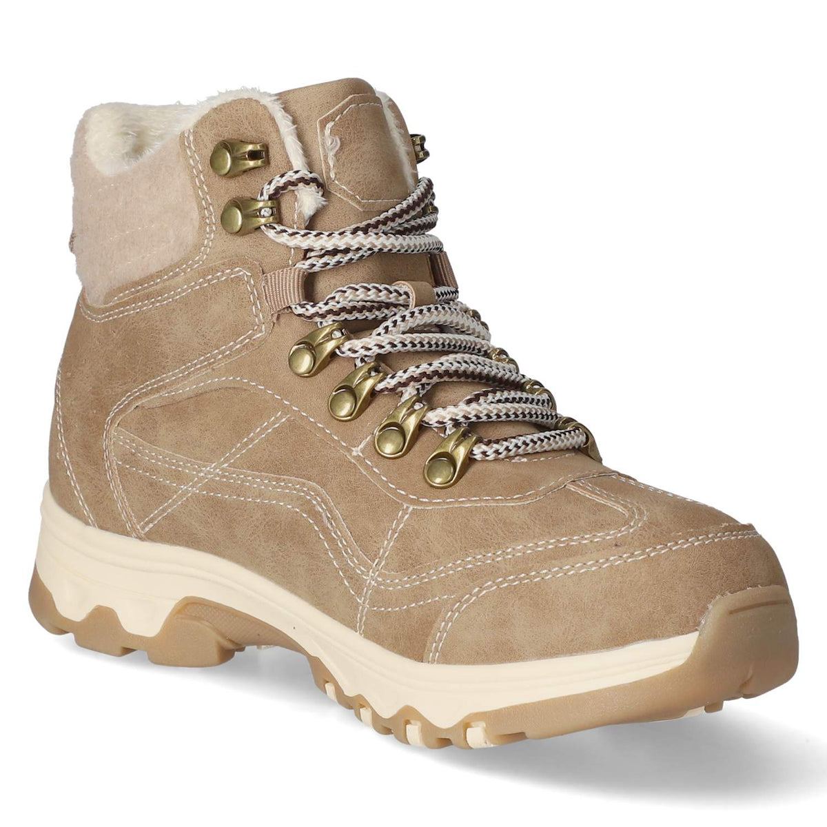 Schnürboots Taupe