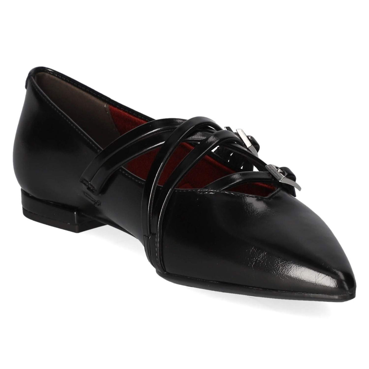 Spangenballerinas Schwarz