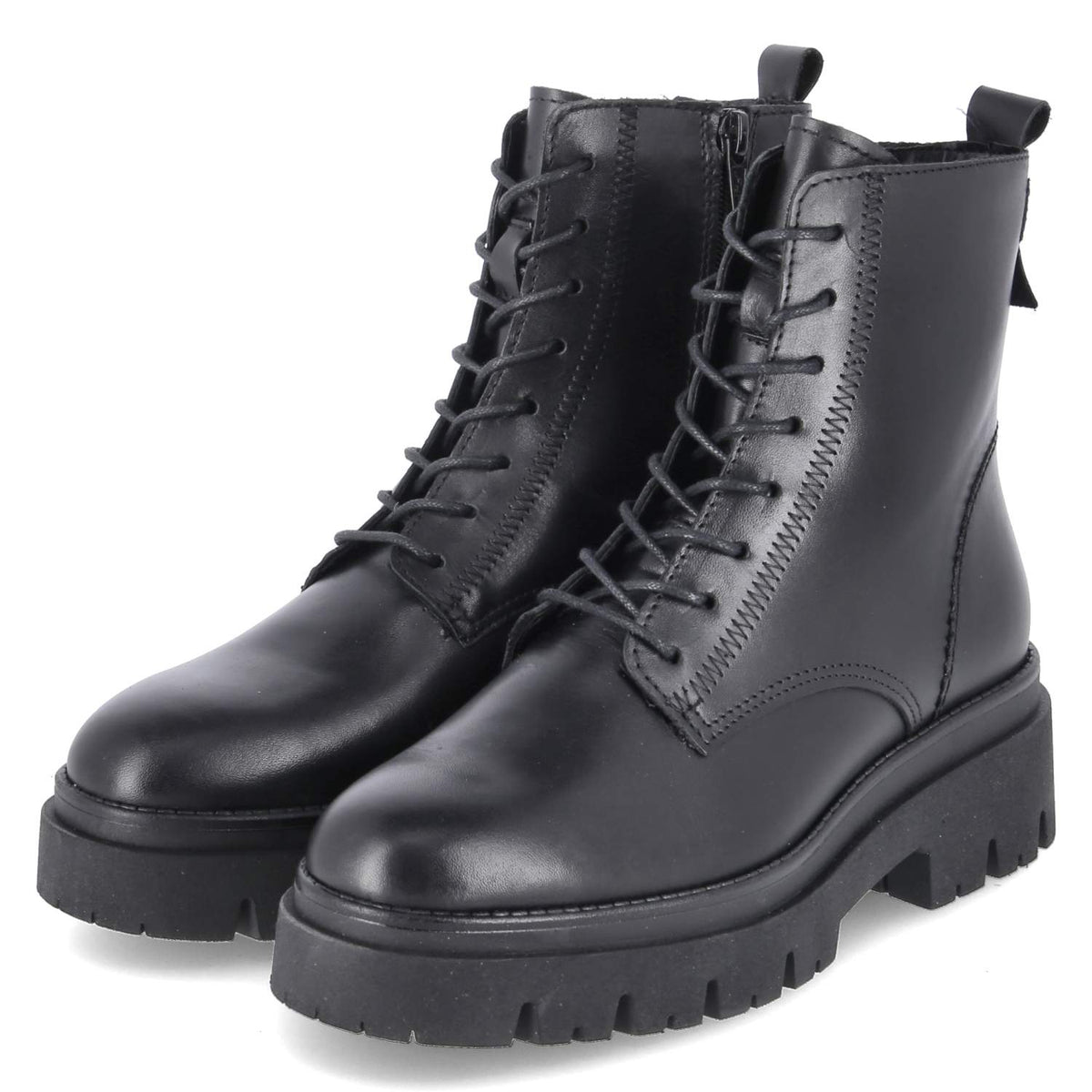 Schnürboots Schwarz
