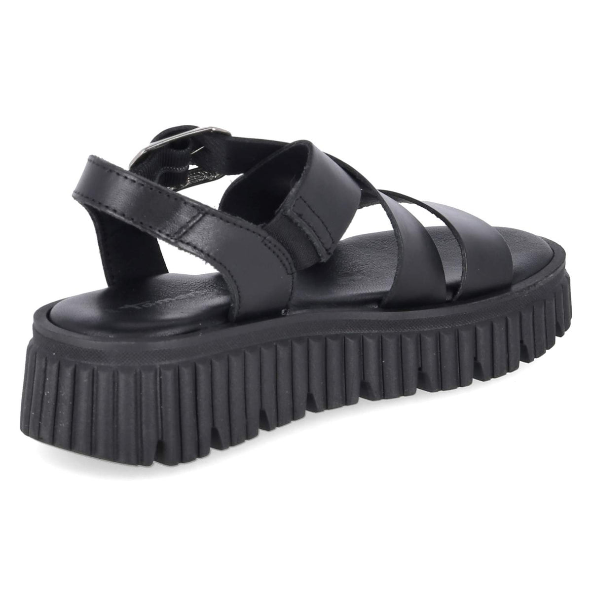 Plateau-Sandalen Schwarz