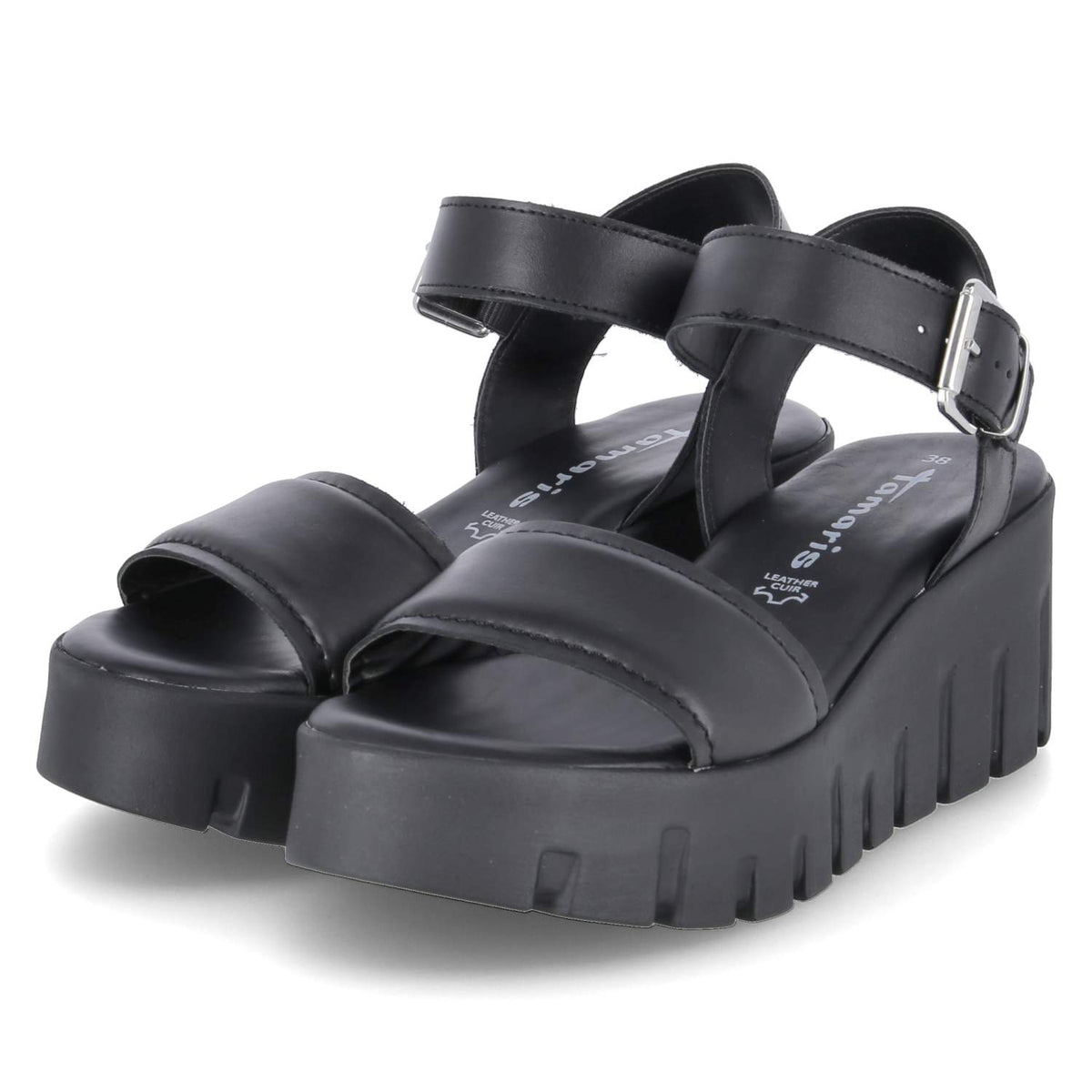 Plateausandalen Schwarz