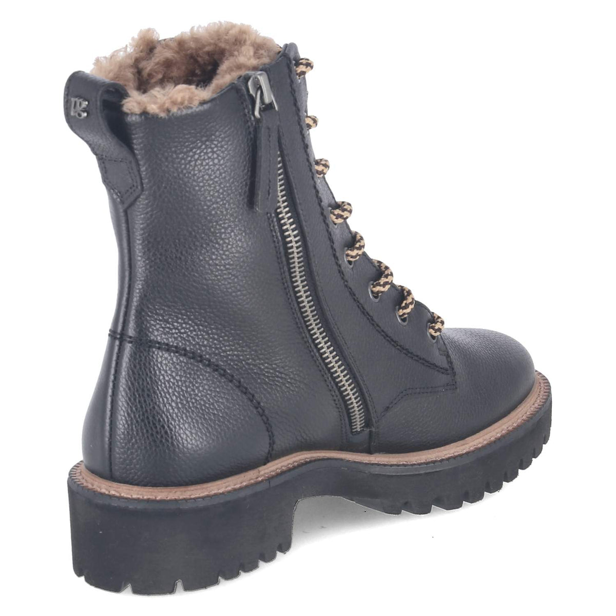 Winterschnürstiefeletten Schwarz