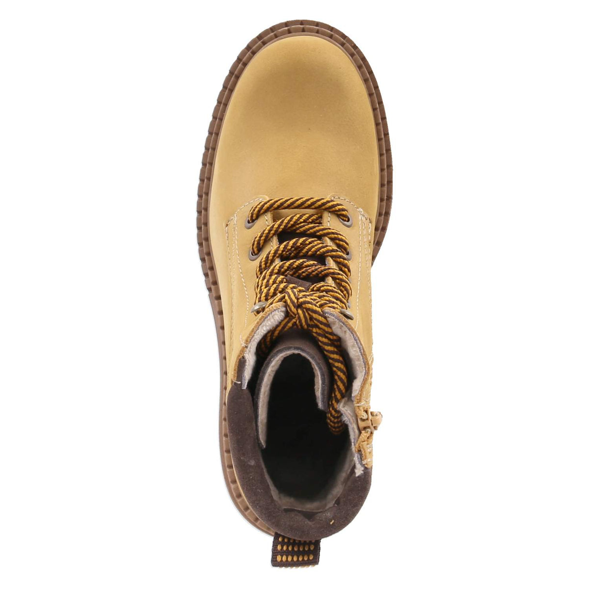 Schnürstiefeletten Gelb