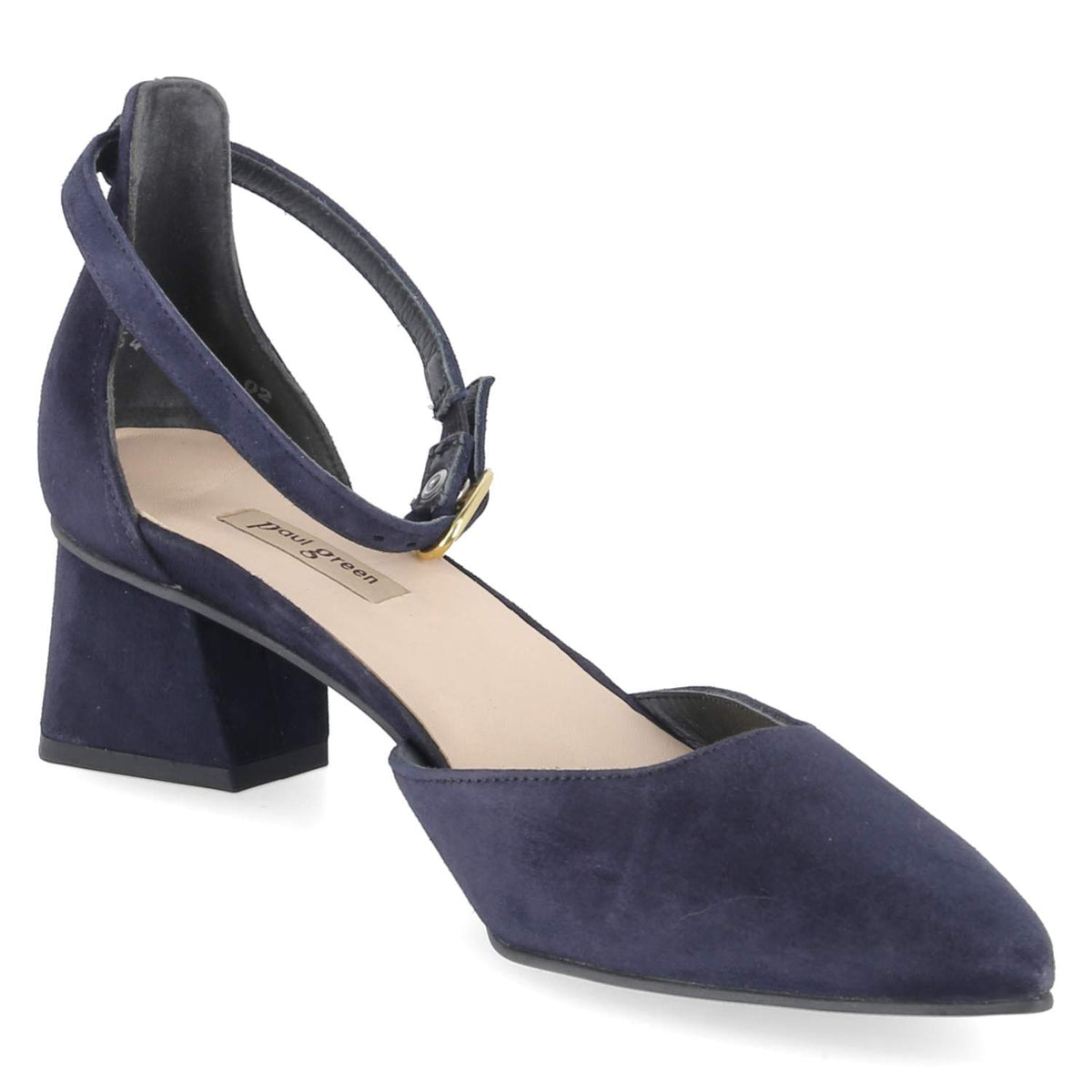Riemchenpumps Blau