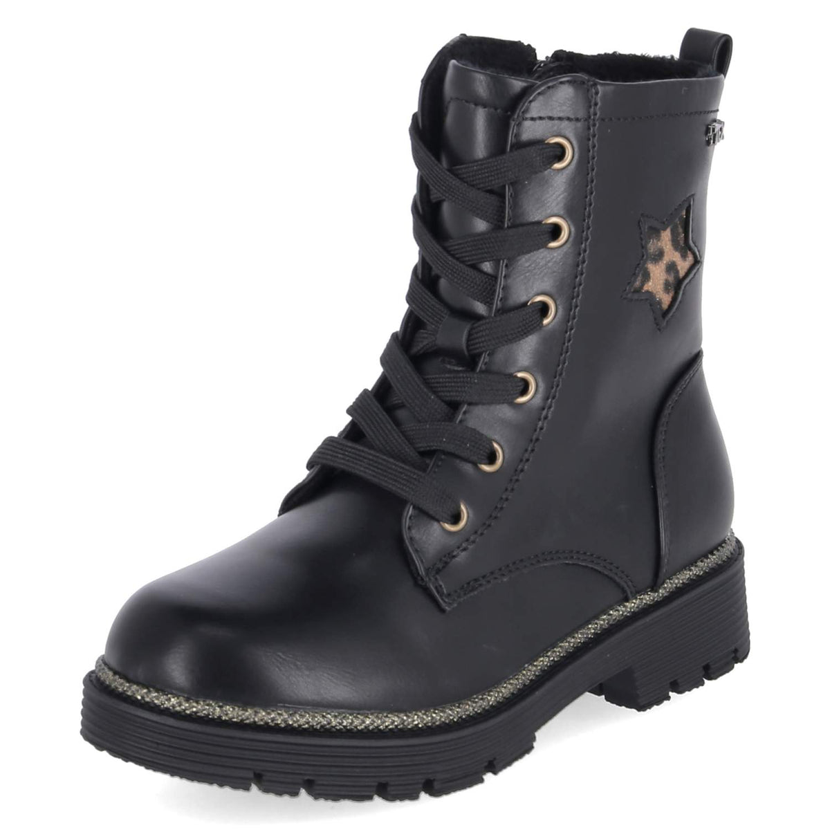 Schnürboots Schwarz