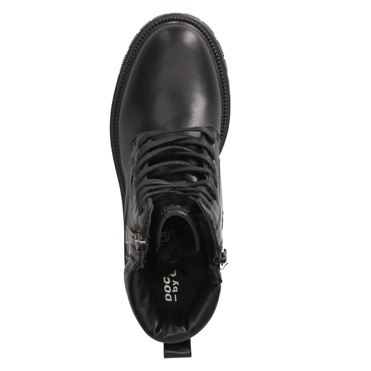 Schnürstiefeletten Schwarz