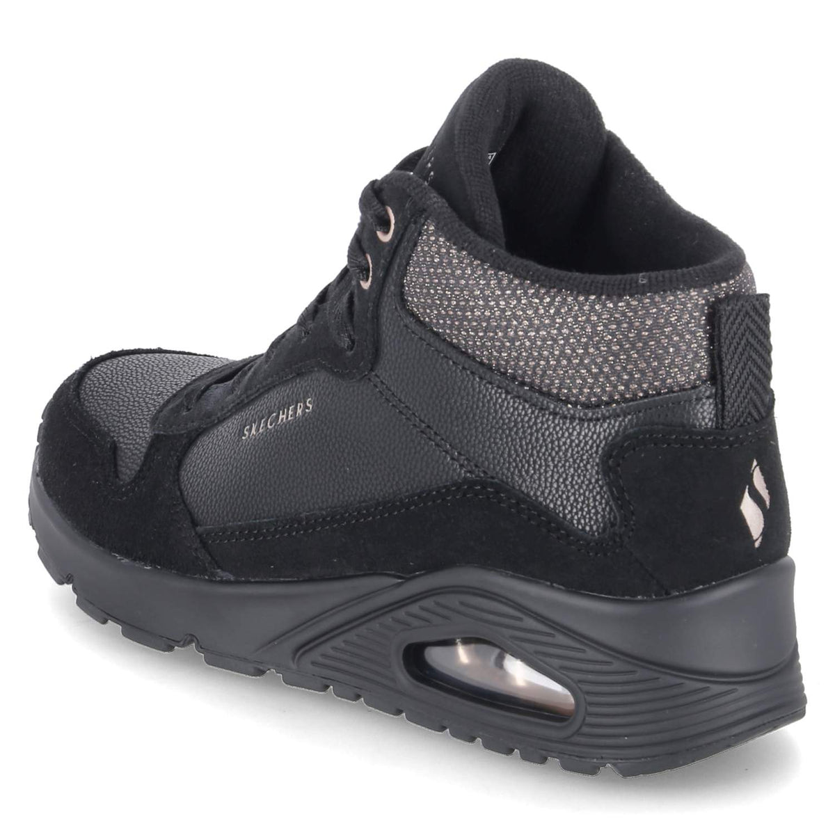 High Sneaker UNO-STACRE SHINE Schwarz