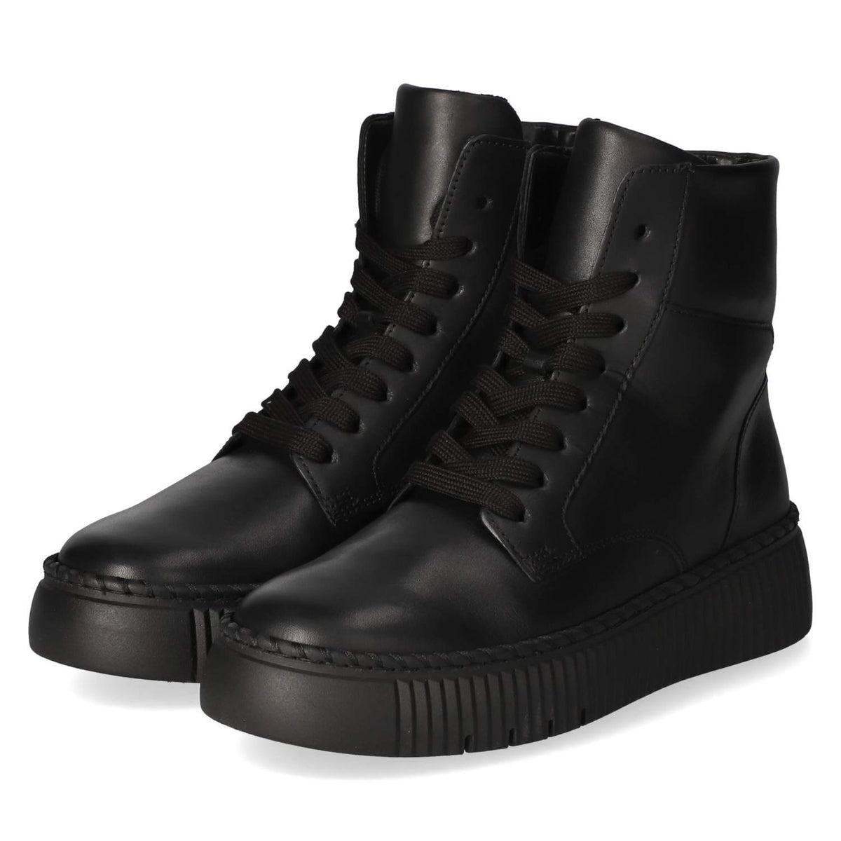 Schnürstiefeletten Schwarz