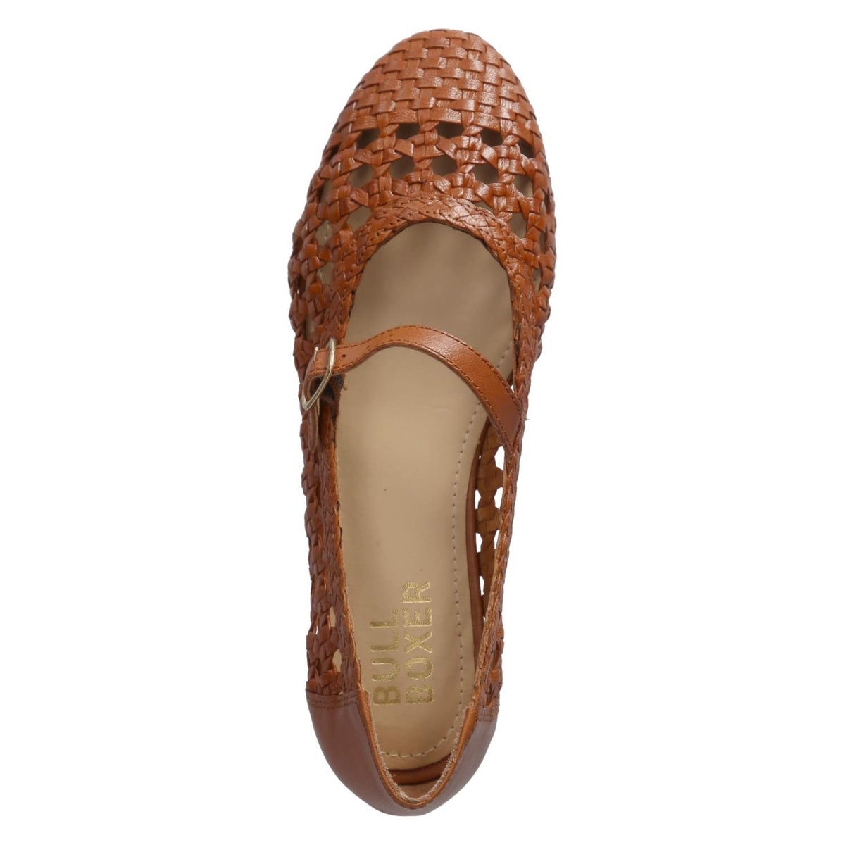 Spangenballerinas Braun