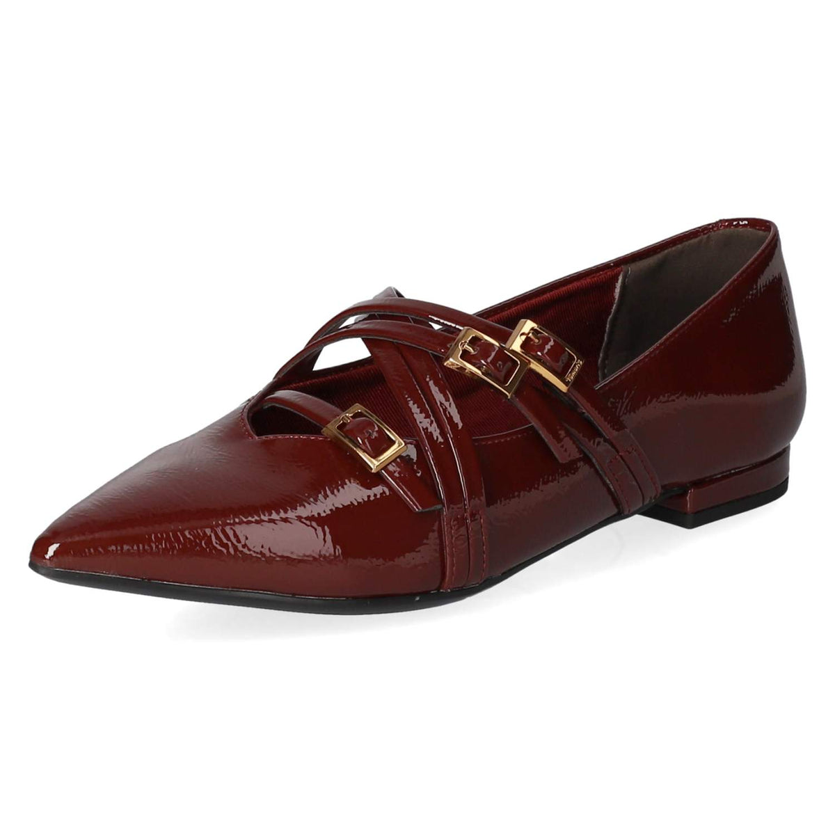 Spangenballerinas Rot