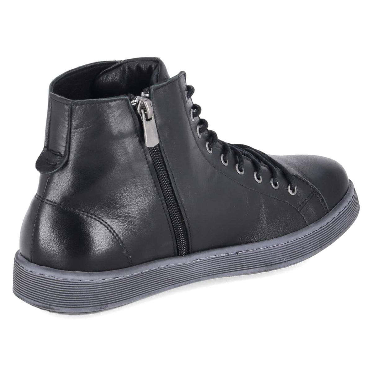 Schnüstiefeletten Schwarz