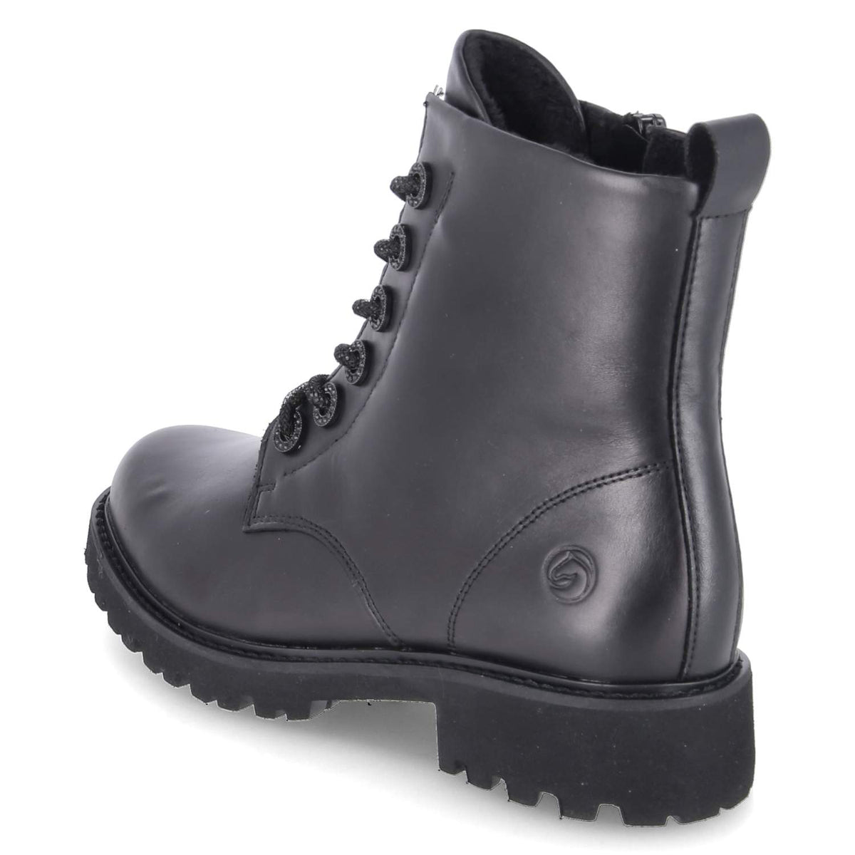 Schnürboots Schwarz
