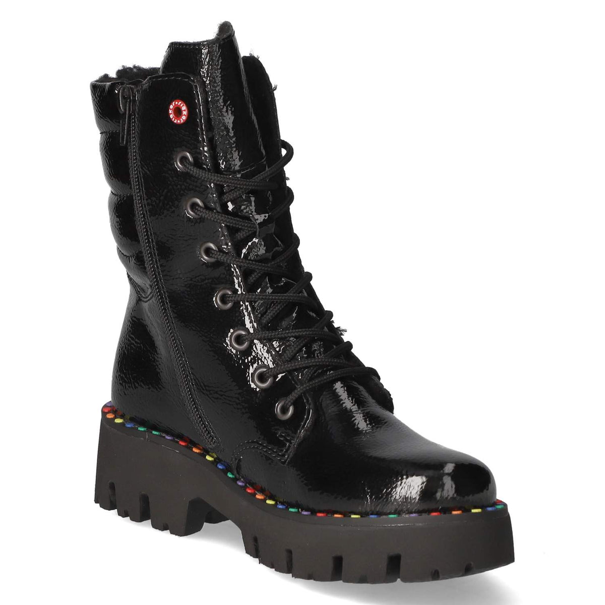 Schnürstiefeletten Schwarz
