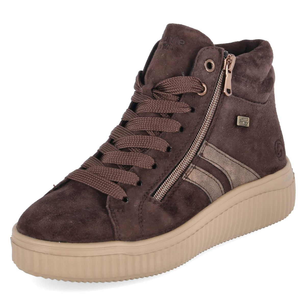 Schnürstiefeletten Braun