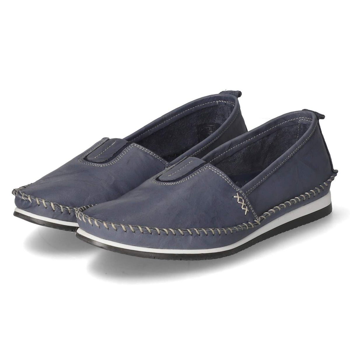 Mokassins Blau
