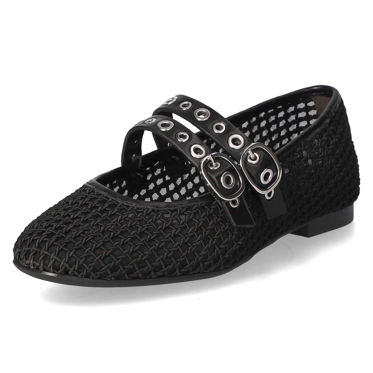 Spangenballerinas Schwarz