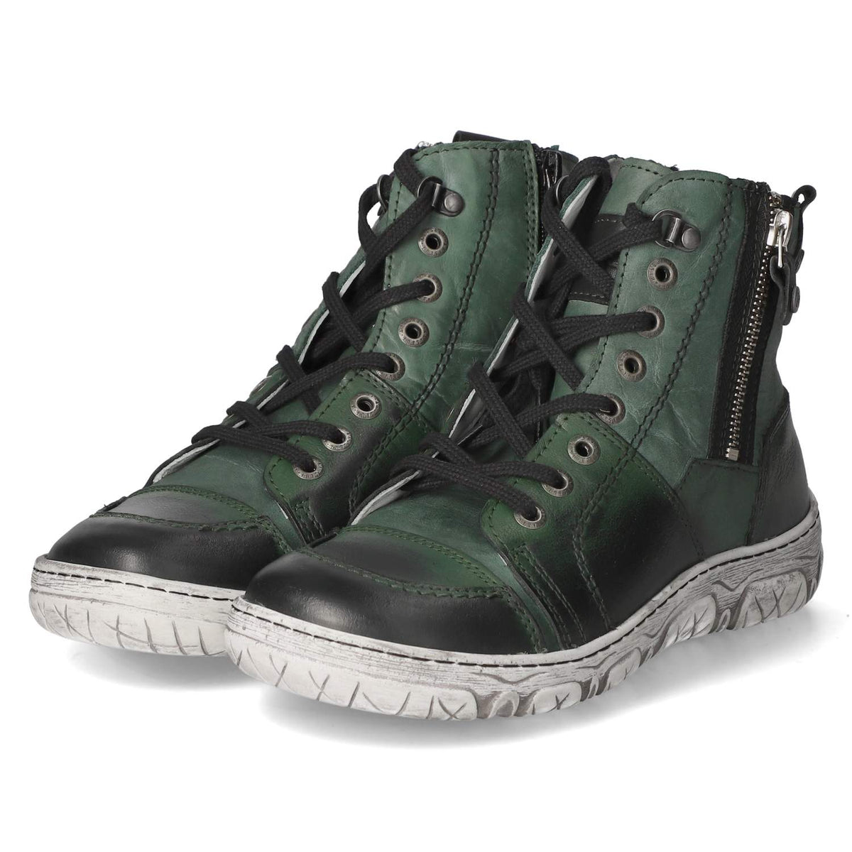 Schnürstiefeletten Grün