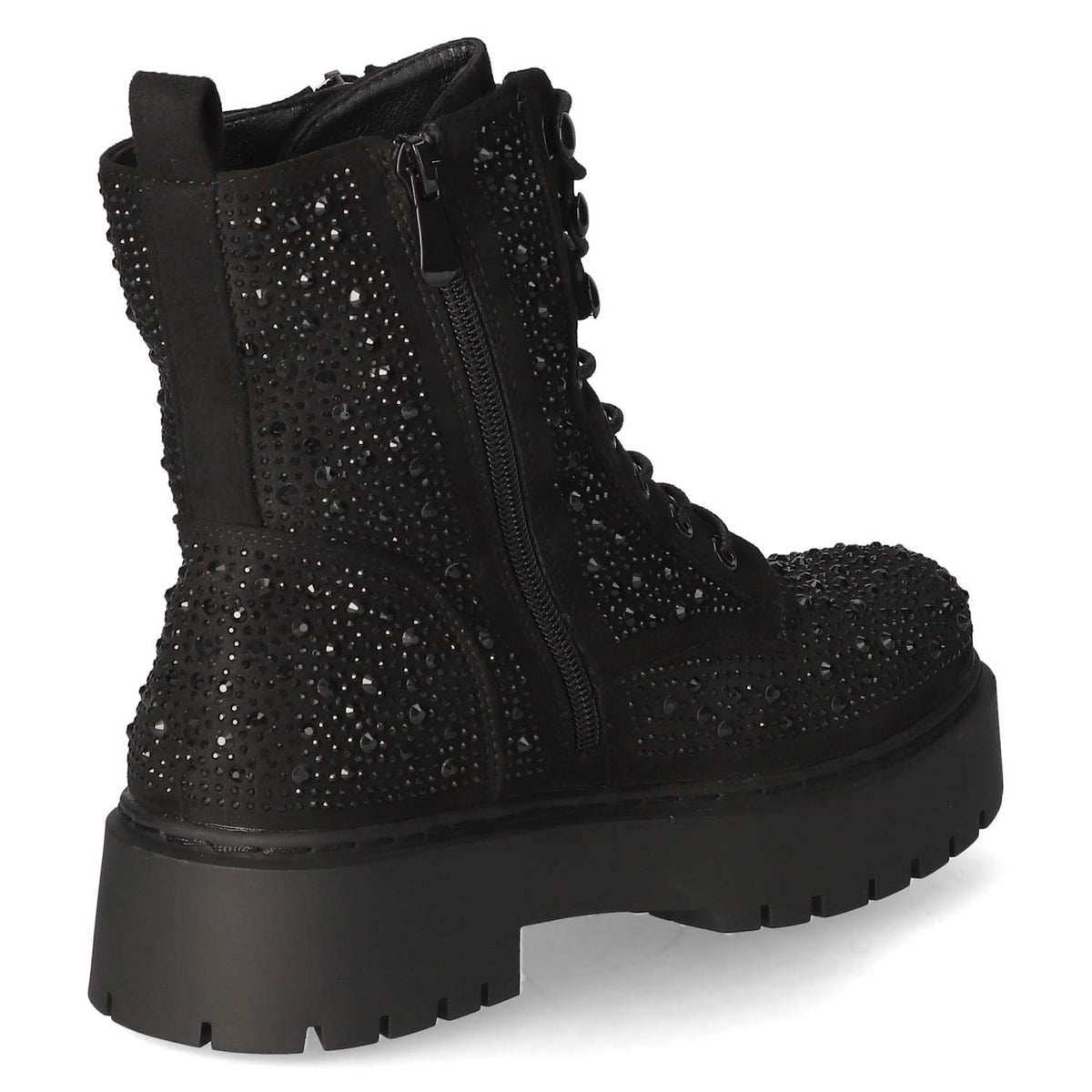 Schnürboots Schwarz