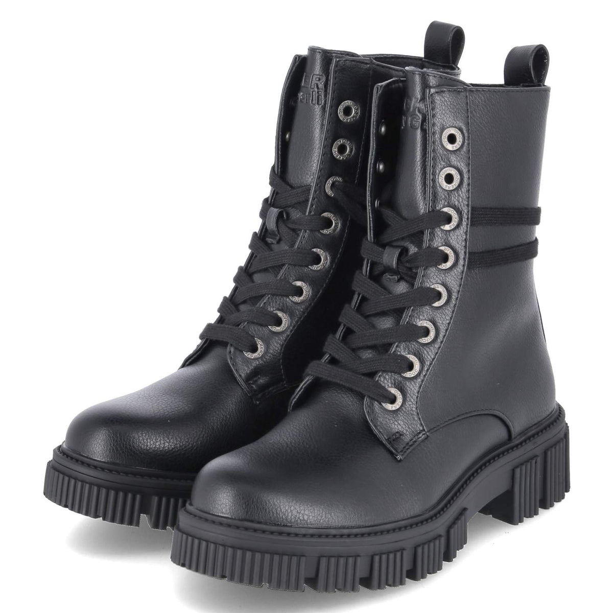 Schnürboots Schwarz