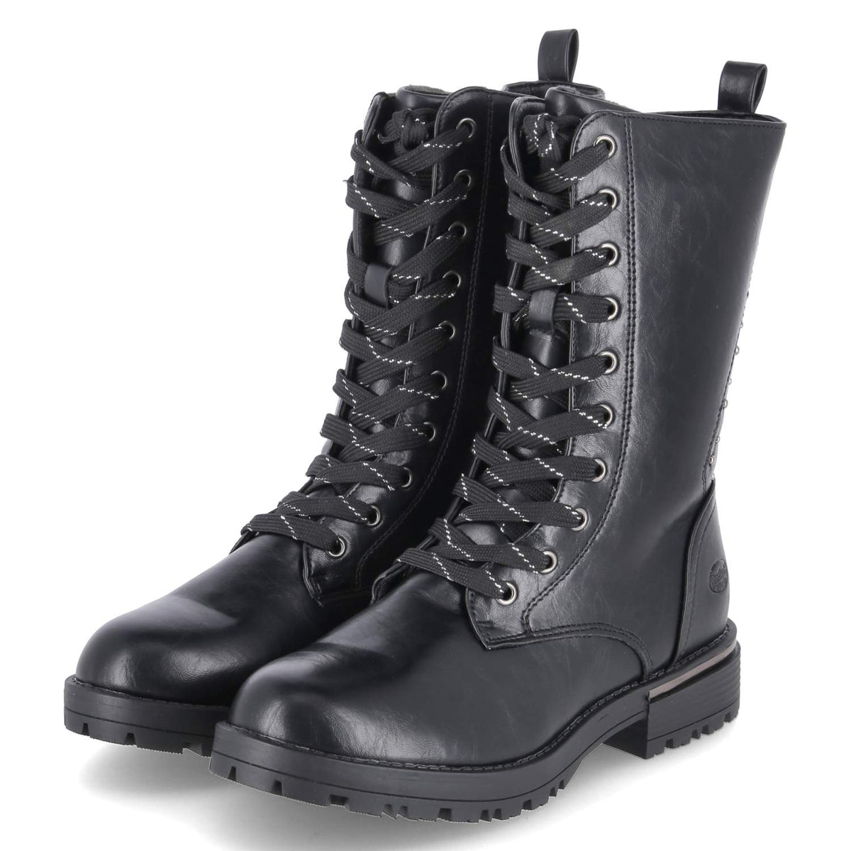 Schnürstiefeletten Schwarz