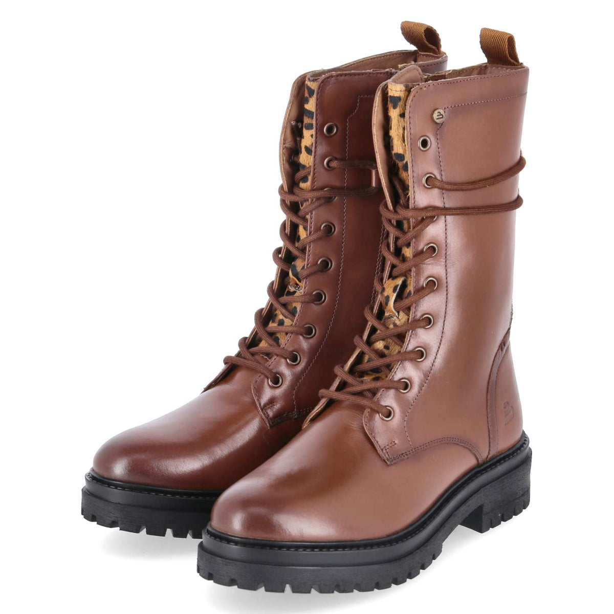 Schnürstiefel Braun
