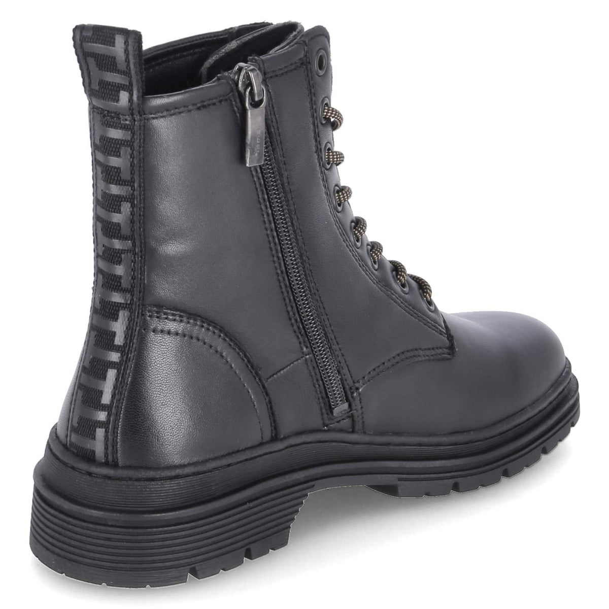 Schnürboots Schwarz