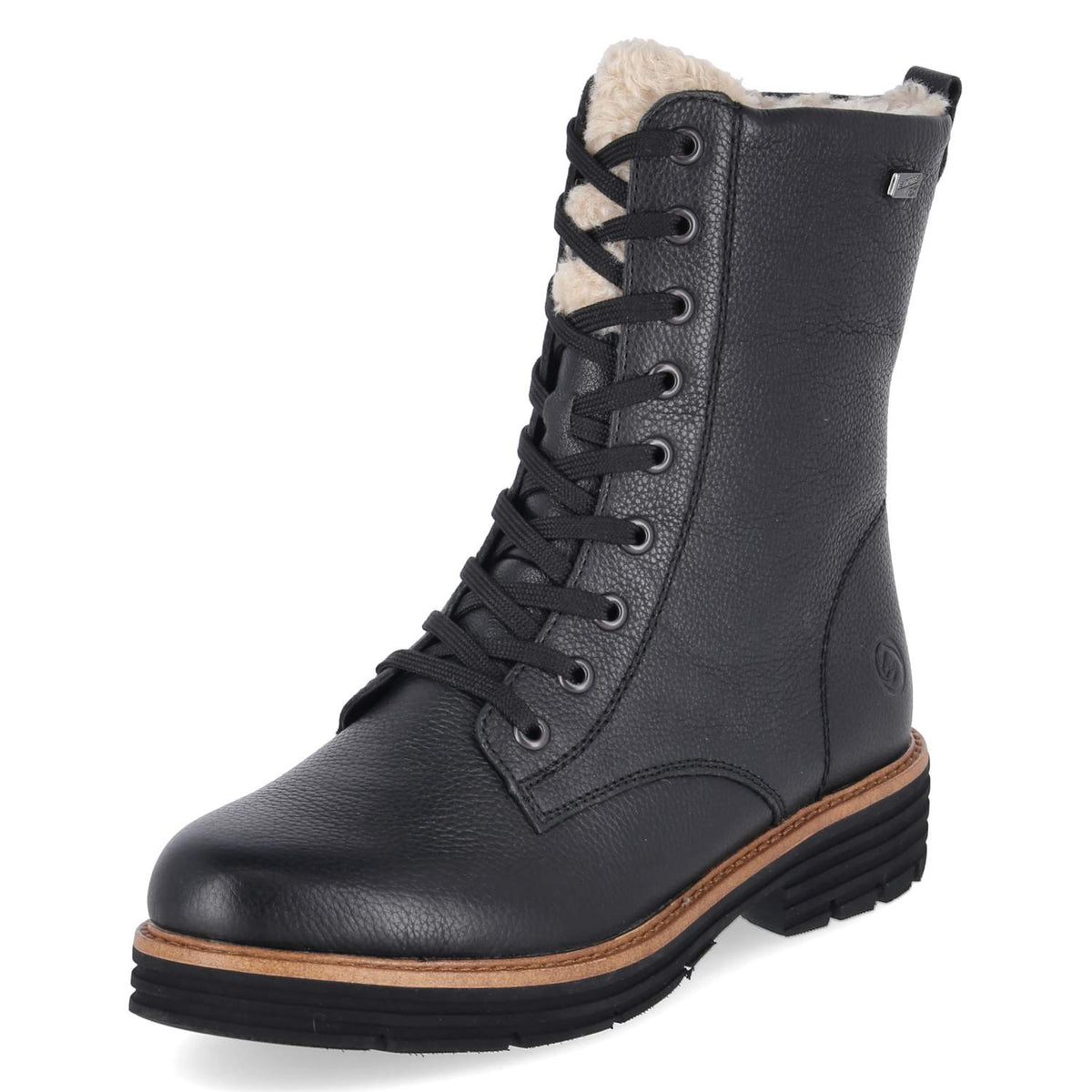 Schnürstiefeletten Schwarz