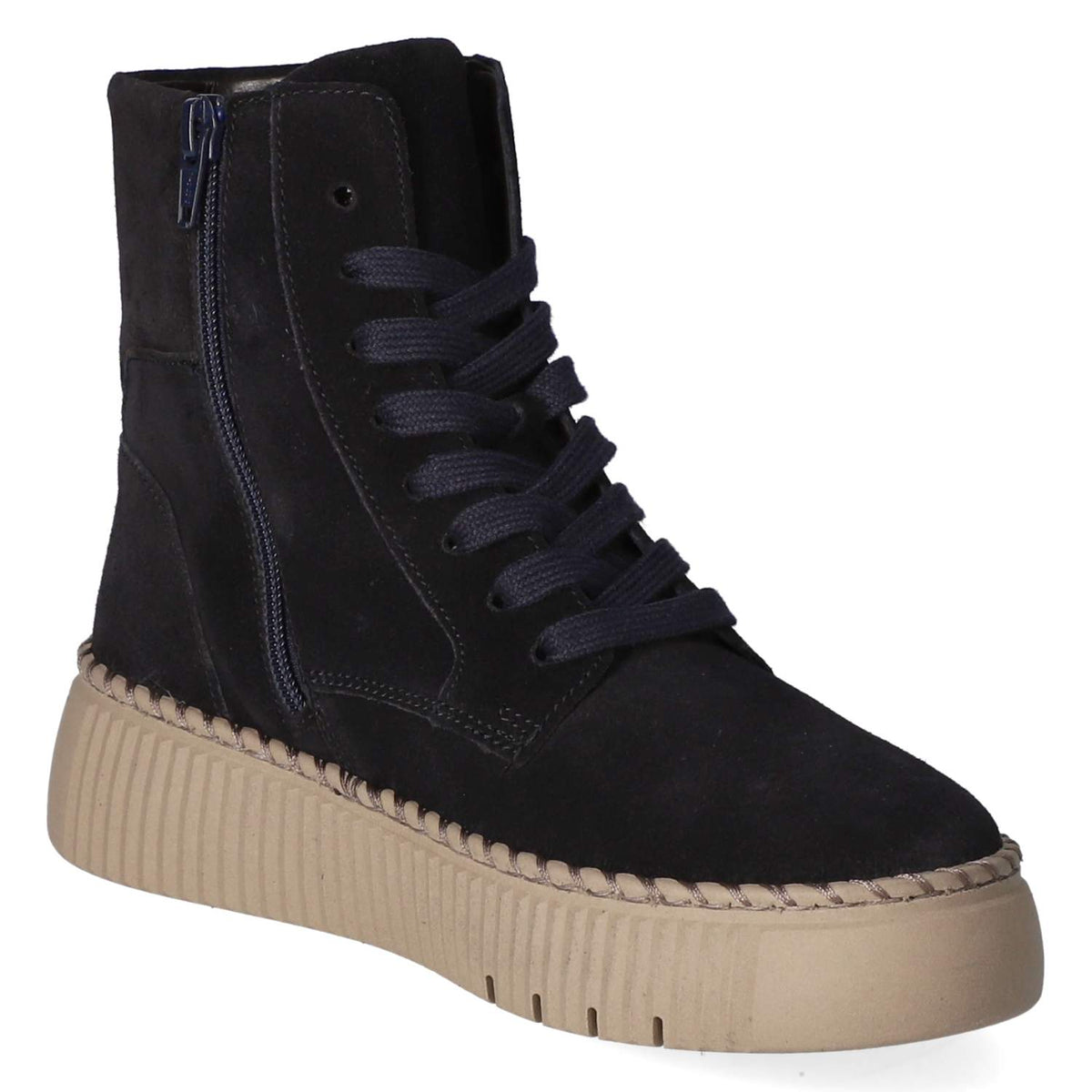 Schnürstiefeletten Blau