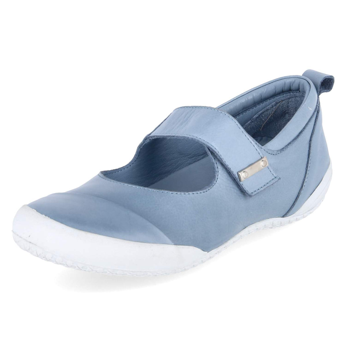 Spangenballerinas Blau