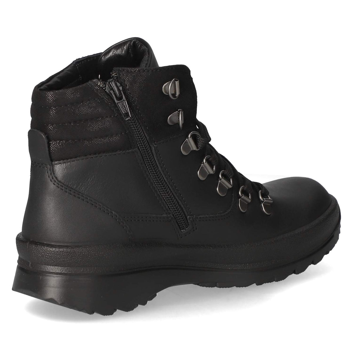 Schnürstiefeletten Schwarz