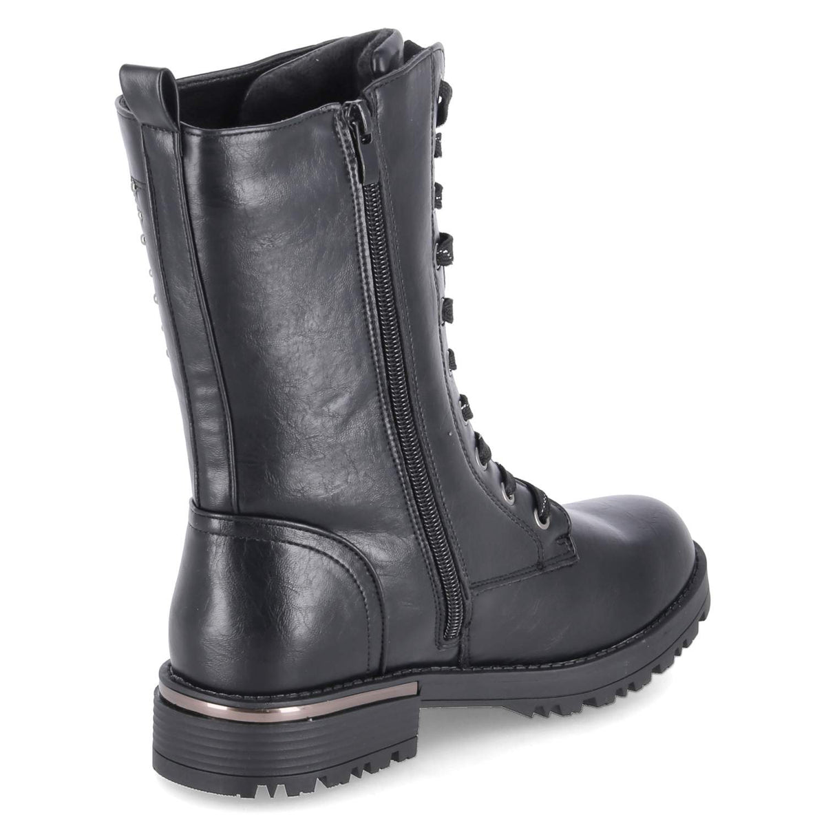 Schnürstiefeletten Schwarz