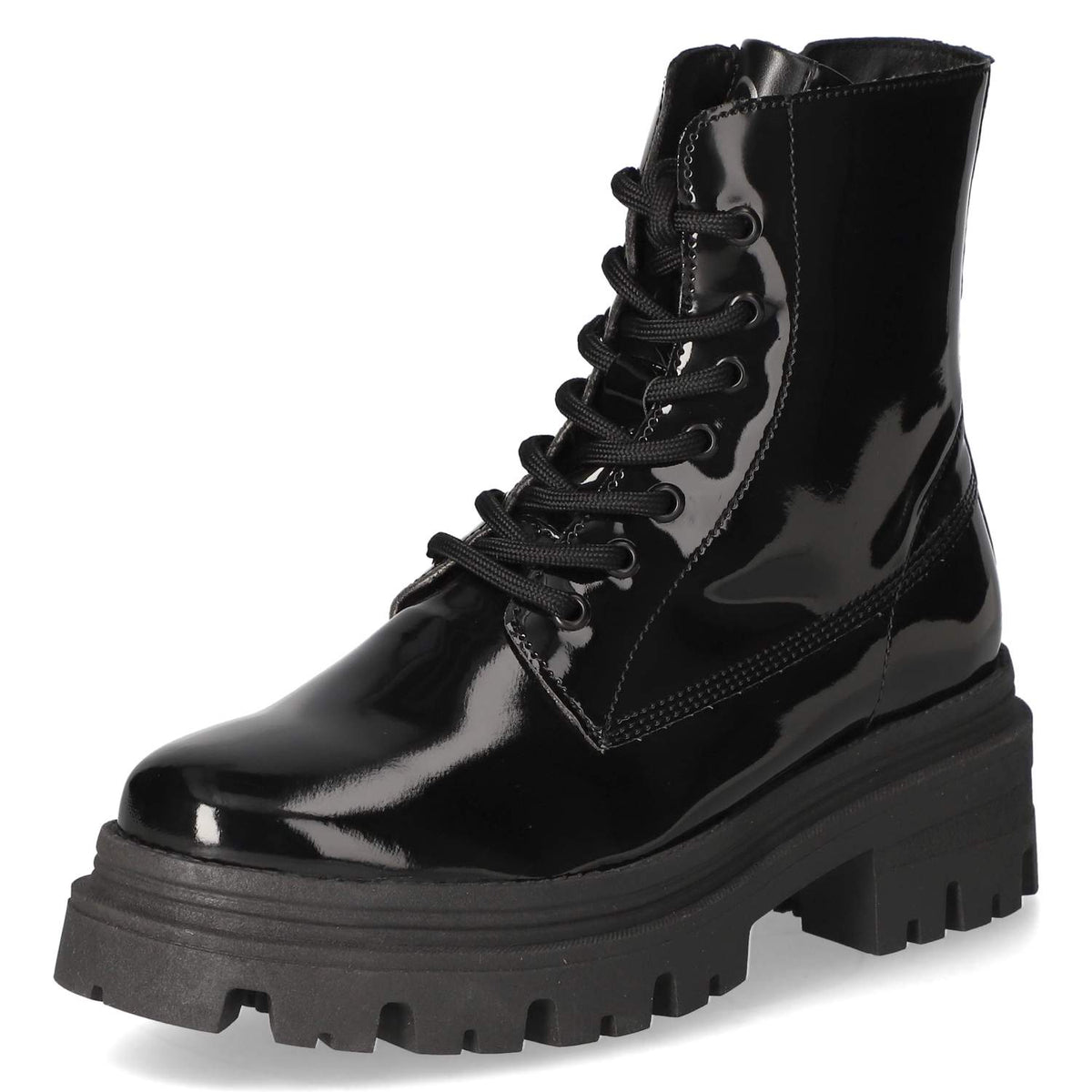 Schnürstiefeletten Schwarz