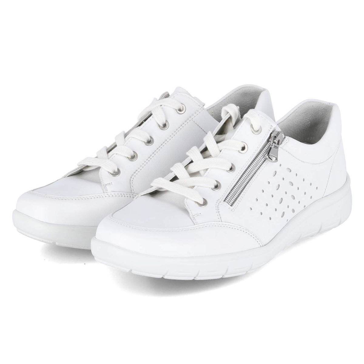 Halbschuhe Weiß