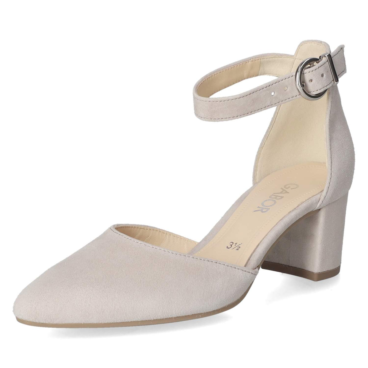 Riemchenpumps Beige