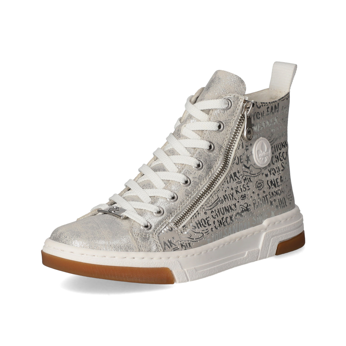 High Sneaker Silber