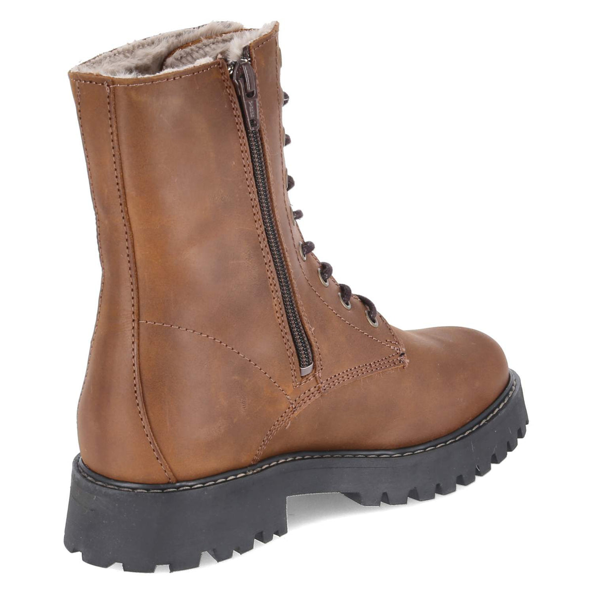 Schnürstiefel Braun
