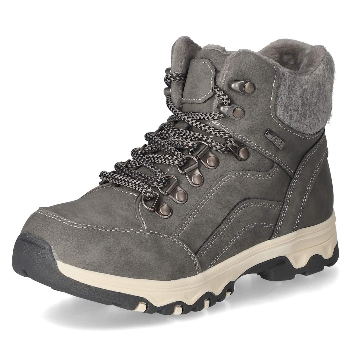 Schnürstiefeletten Grau