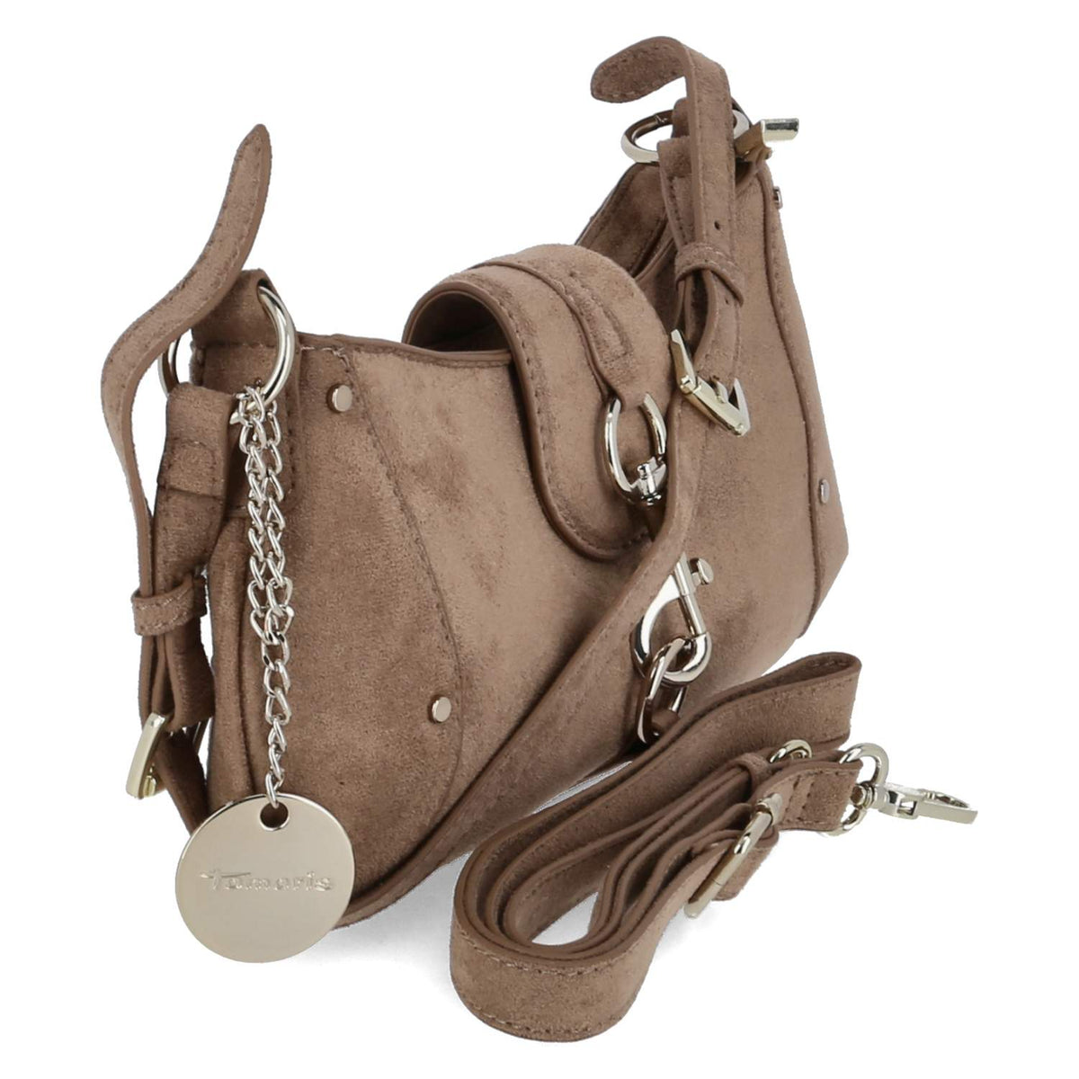 Schultertasche MARINA SUEDE Beige