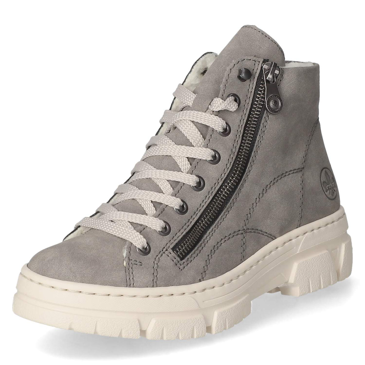 Schnürstiefeletten Grau