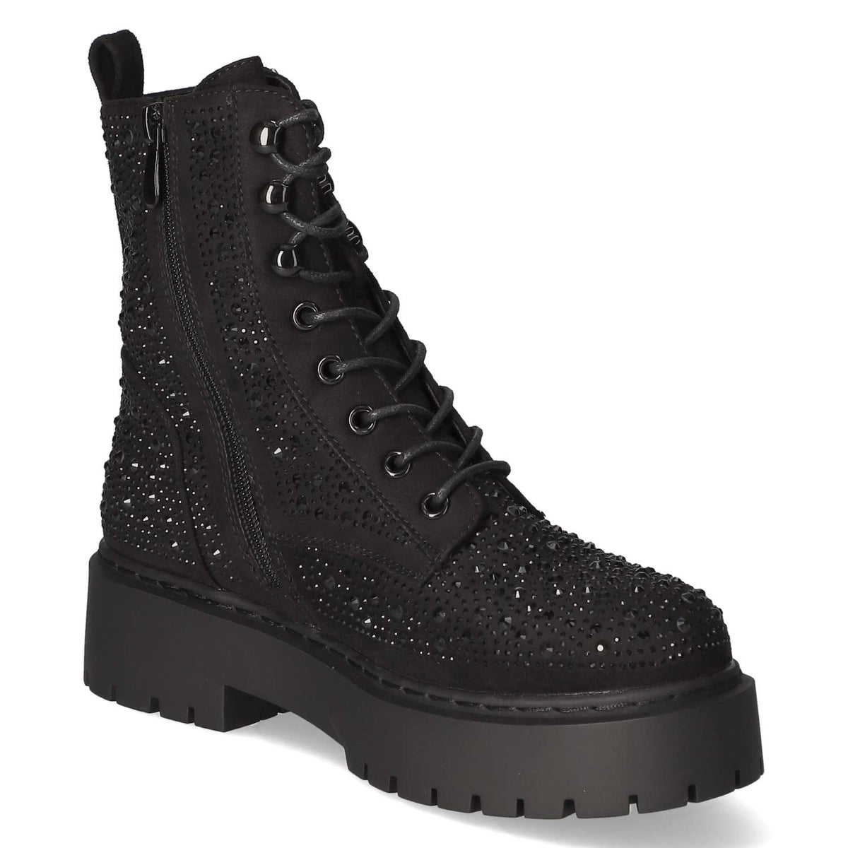 Schnürboots Schwarz