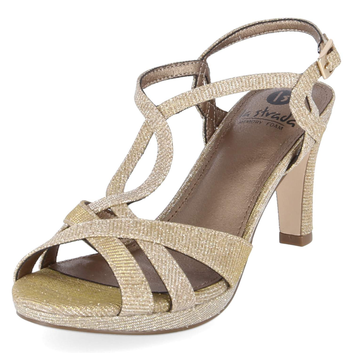 Glam-Sandaletten Gold