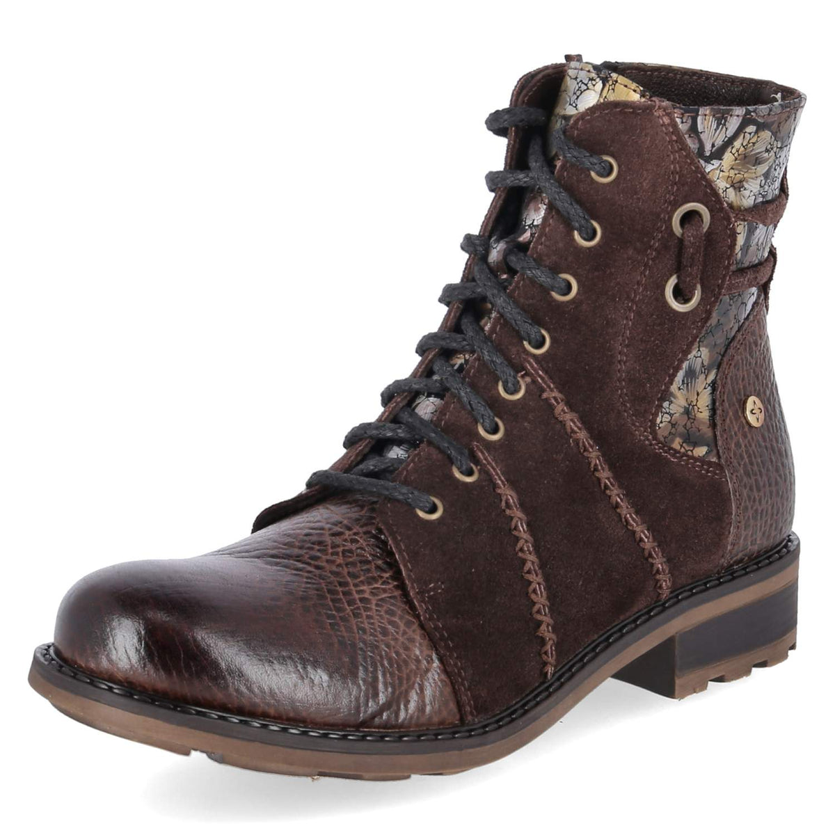 Schnürstiefeletten Braun