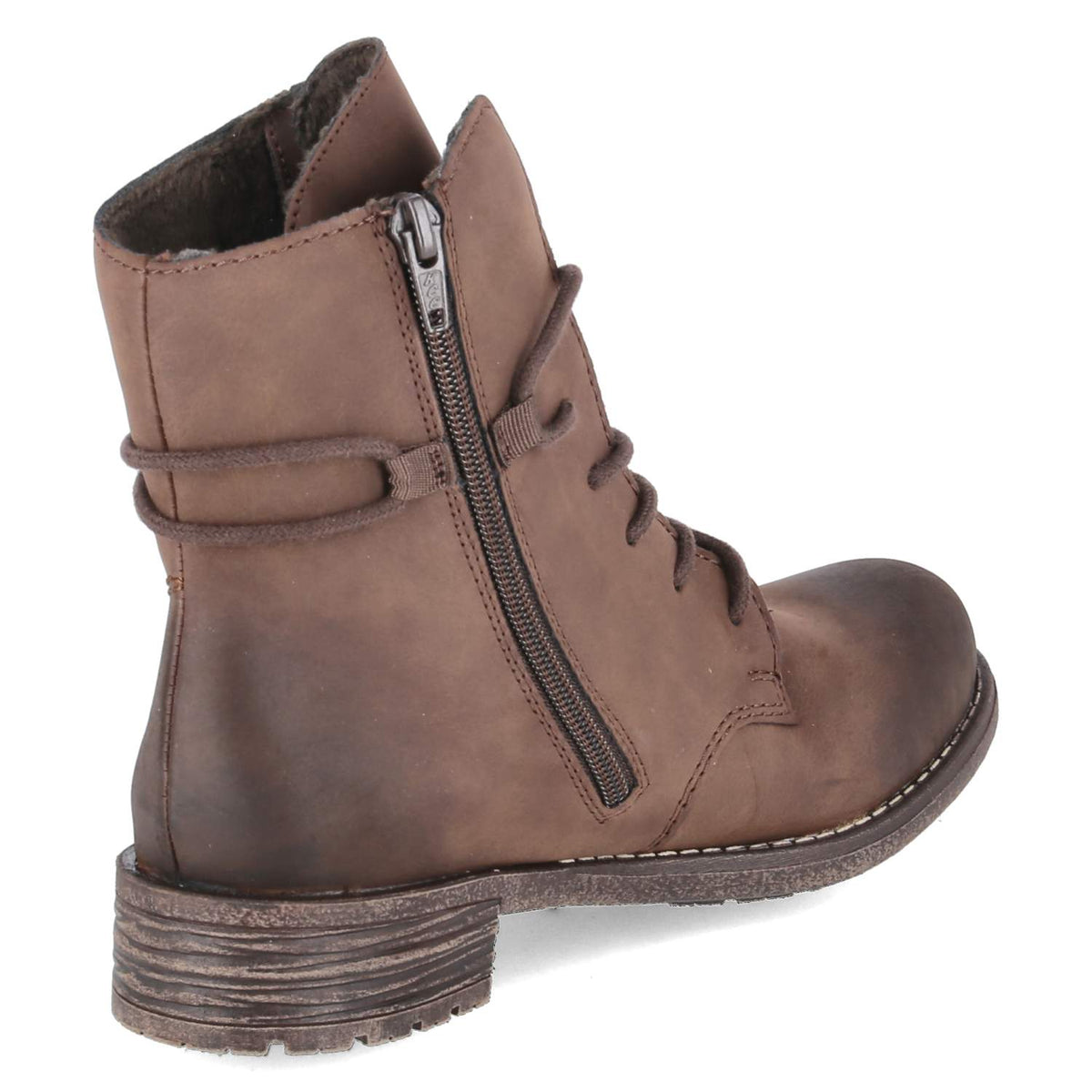 Schnürstiefeletten Braun