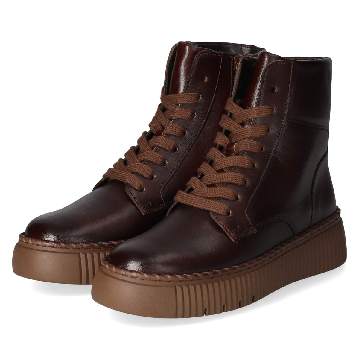 Schnürstiefel Braun