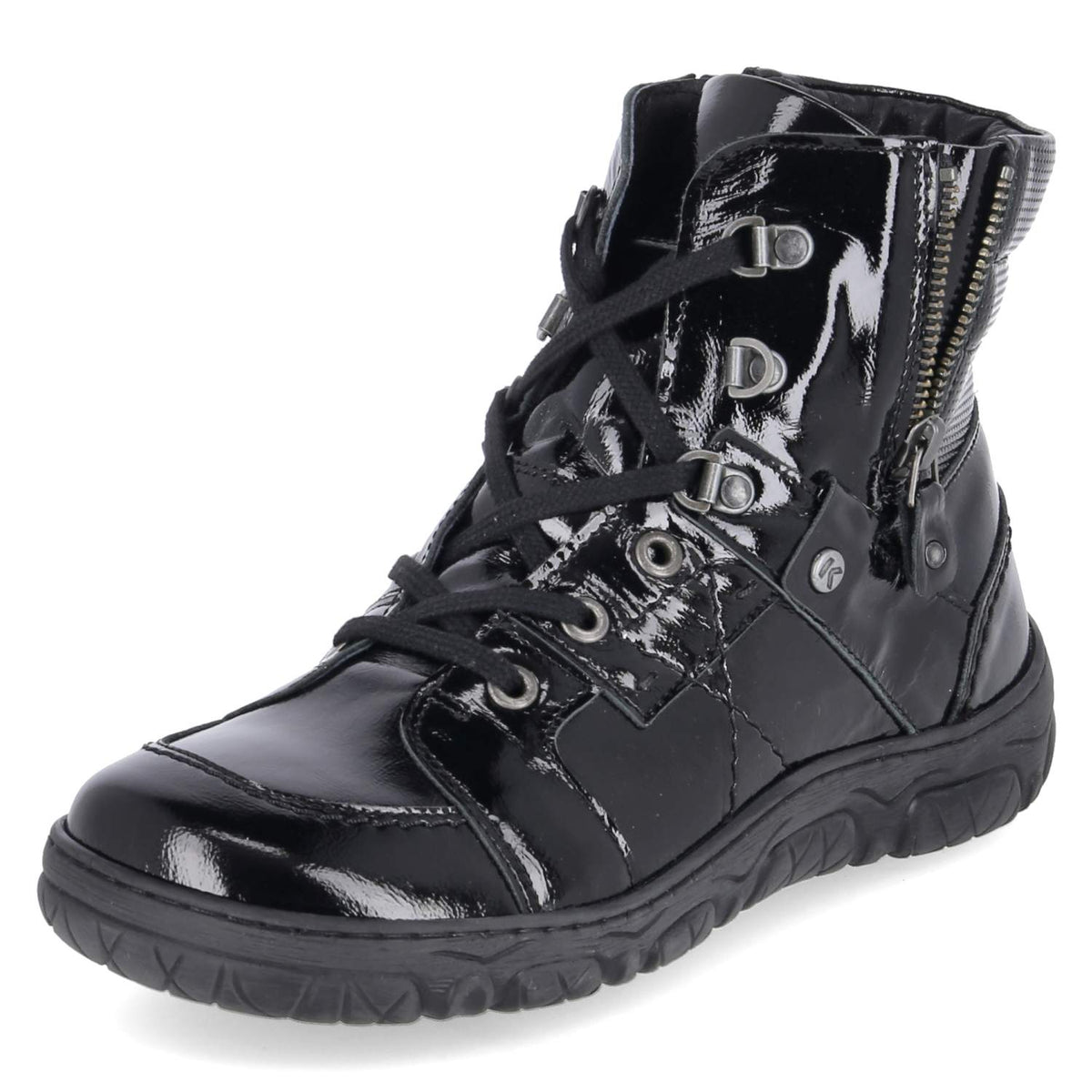 Schnürboots Schwarz